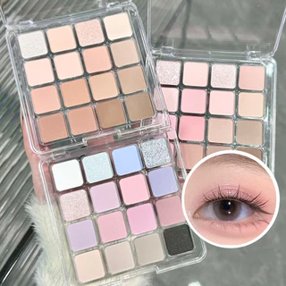 Jaded 16 Màu Phấn Mắt Bảng Ngọc Trai Matte Blush Long Lanh Chống Thấm Nước