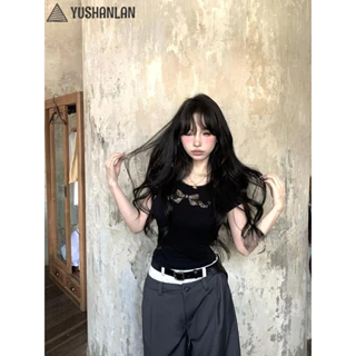 YUSHANLAN áo phông áo thun nữ croptop baby tee Hàn Phong Casual Korean INS WTX2430RCP 17Z240423