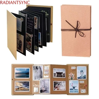 Radiantsync Accordion Album Ảnh Quà Tặng, Photocard Gấp Sách Ảnh Bất Ngờ, Giấy Kraft Sáng Tạo Graffiti 10 Trang DIY Quà Tặng Bất Ngờ Sổ Lưu Niệm