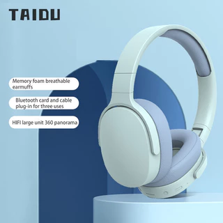 Tai nghe Bluetooth gắn trên đầu tai nghe bass nặng không dây full-ear thời lượng pin siêu dài