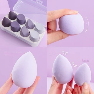 Làm Đẹp Trứng Đệm Puff Ướt Khô Kép Không Dễ Ăn Bột Trang Điểm Trứng