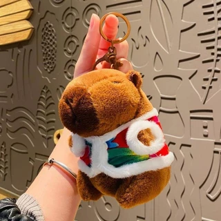 Sáng Tạo Capybara Capybara Sang Trọng Mặt Dây Chuyền Hoạt Hình Cặp Đôi Xe Móc Khóa Búp Bê Dễ Thương Quà Tặng Nhỏ