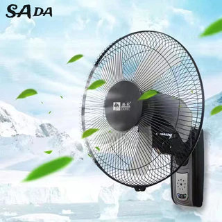 SADA Quạt treo tường quạt điện treo tường 16 inch điều khiển từ xa lá nhôm nhà hàng lắc đầu quạt công nghiệp quạt treo tường