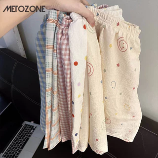 Quần short Pyjama METOZONE, dáng rộng, quần thường ngày hoạt hình tại nhà