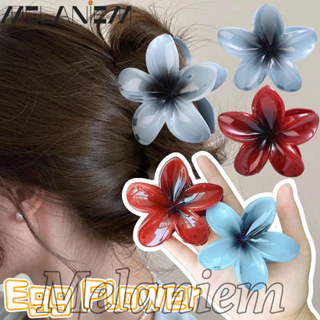 Vuốt Tóc Hoa Trứng Đậm - Phụ Kiện Tóc Dress Up - Kẹp Tóc Hoa Plumeria - Thời Trang, Thanh Lịch, Tinh Tế - Kẹp Lớn - Dành Cho Bé Gái Ngày Lễ, Mũ Đội Đầu Tiệc