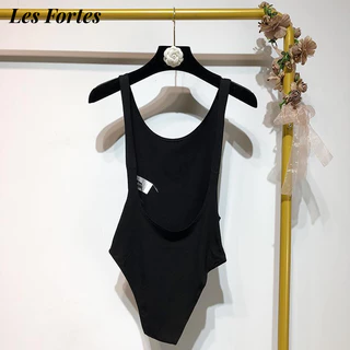 Les Fortes bodysuit áo hở lưng áo liền quần phong cách thông thường tráng lệ trendy WCS2451YTO 23Z240604