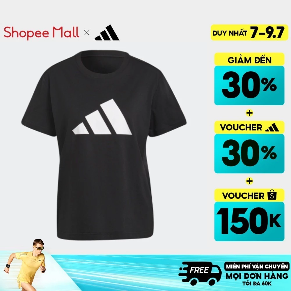 [7-9.7-VOUCHER 30%]adidas Phong cách sống Áo Thun Future Icons adidas Sportswear Nữ Đen HE0302