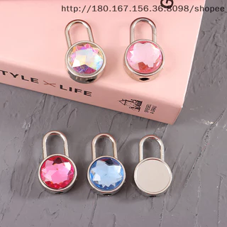 Mpjow 1 Bộ Mini Hình Tròn Ổ Khóa Màu Kim Cương Phần Cứng Khóa Có Khóa Chìa Khóa Cho Hành Lý Du Lịch Cưới Hộp Trang Sức Nhật Ký Sách Vali Tốt