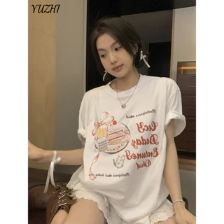 YUZHI áo sơ mi nữ áo kiểu hàn quốc Tối giản trendy phong cách Fashion WCS2451DTQ 21Z240523