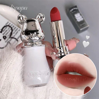 Abpopa Gege Bear Velvet Lipstick Mousse Cốc chống dính Tint tự nhiên