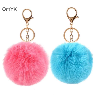 Nhà Máy Thời Trang 8cm Chìa Khóa Dễ Thương Mềm Lông Tơ Bóng Móc Khóa Lông Tơ Móc Chìa Khóa Trượng Pom Pom Móc Khóa Túi Nữ Mặt Dây Chuyền Trang Sức Móc Chìa Khóa Ch QrhYK