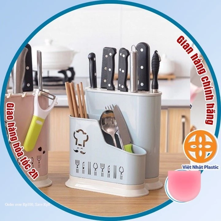 Ống đựng đũa thìa đa năng nhựa kèm khay cắm dao kéo (MS 2776) - Buôn rẻ 01212