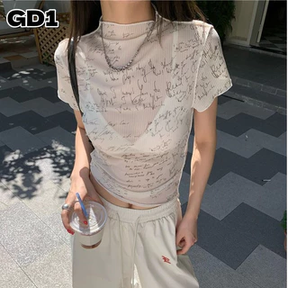 Girl's Paradise áo phông áo thun nữ croptop baby tee Fashion xu hướng Thể thao Trendy WTX2430SWZ 17Z240424