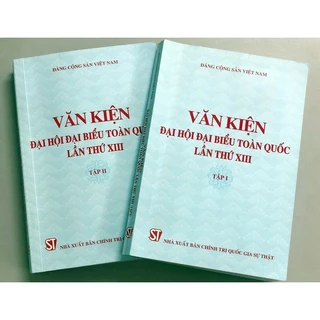 Sách Luật - Văn kiện Đại hội đại biểu toàn quốc lần thứ XIII Tập I + II