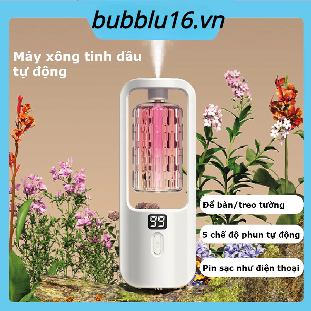 Máy xông tinh dầu PW3 tự động 5 chế độ xông hương thơm nhẹ dịu