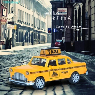 Rebuy1 Xe Đồ Chơi Thu Nhỏ, Với Âm Thanh Cao Su Taxi Đồ Chơi Mô Hình, Nhựa Thú Vị Hợp Kim Kẽm Đồ Chơi Cổ Điển Xe Ô Tô Xe Ô Tô Đồ Chơi Trẻ Em