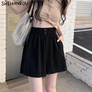 SHIHANROU quần short nữ quần đùi nữ jean casual fashionable Độc đáo Fashion WDK24400KR 19Z240511