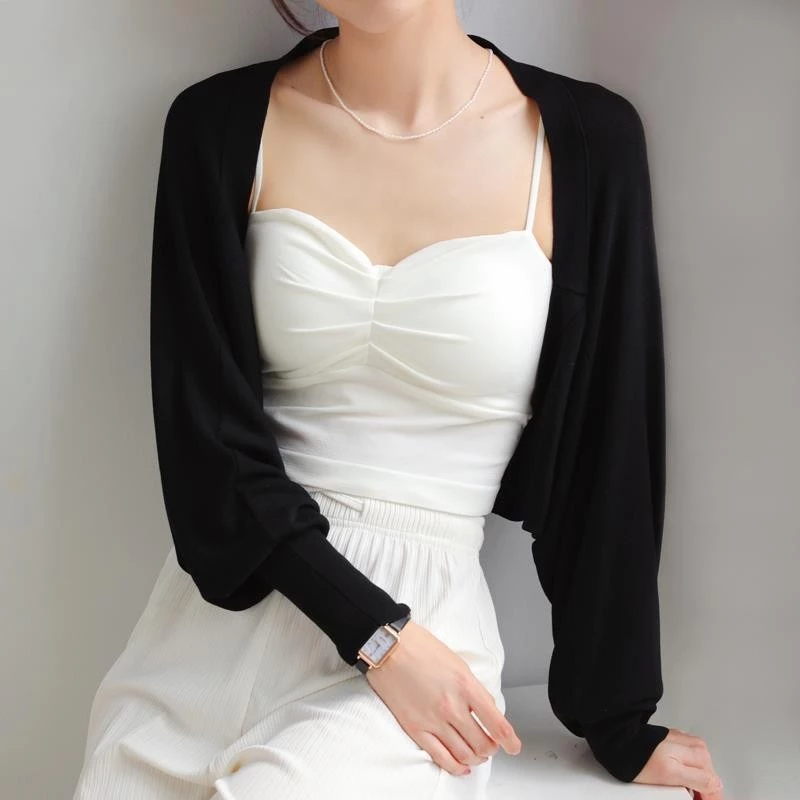 YAYUAN Short Knitted Cardigan Women's