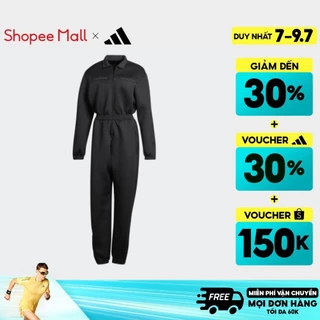 [7-9.7-VOUCHER 30%]adidas Phong cách sống Bộ Jumpsuit Spacer Với Các Chi Tiết Phủ Nylon Ngoài Túi Nữ Đen HM1561