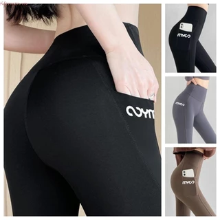 Quần legging nữ TIFORMEN có túi, Quần Capri nữ chạy bộ liền mạch eo cao, Cô gái kiểm soát bụng thoáng khí mềm mại