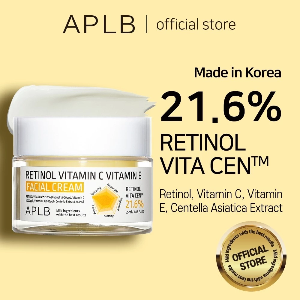 Kem Dưỡng Ẩm Trắng Da Chống Lão Hóa Ngừa Nếp Nhăn APLB Retinol Vitamin C Vitamin E Facial Cream 55ml55