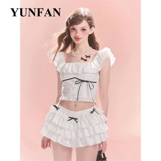 YUNFAN áo phông áo thun nữ croptop baby tee Phong cách Cổ điển Trendy xu hướng WTX2450M6N 20Z240513