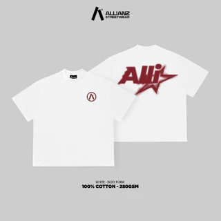 T-Shirt Áo Thun 280GSM Allistart Allianz Form Boxy Chất liệu Cotton 100%