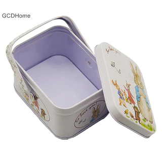 Gcdhome Vintage Nhỏ Vali Bảo Quản Hộp Kẹo Kim Loại Hộp Quà Tặng Cookie Hộp Quà Tặng HOT