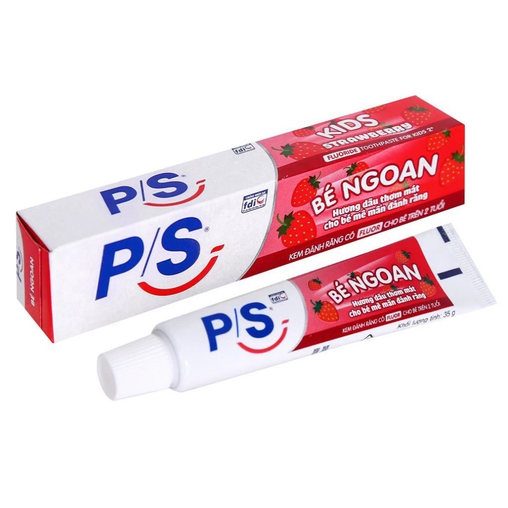 [P/S] Hộp Kem Đánh Răng P/S Trẻ Em Hương Dâu - 35g/hộp