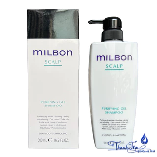 Dầu gội giải quyết 5 vấn đề về da đầu Milbon Scalp Purifying 500ml [ New ]