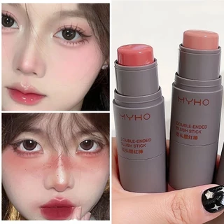 4g Đôi Đầu Blush Stick Dài Mặc Dễ Dàng Ứng Dụng Nhẹ Che Khuyết Điểm Đường Viền Mặt Trang Điểm Dính Dành Cho Nữ