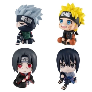 Kawaii Anime Naruto Hình Q Phiên Bản Uzumaki Naruto Kakashi Sasuke Itachi Đồ Chơi Dễ Thương Trang Trí Ô Tô Mô Hình PVC Búp Bê Quà Tặng