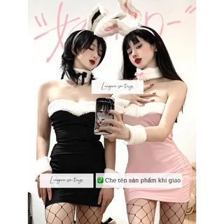 [HỎA TỐC SG]FM6990 Cosplay Nàng Thỏ Dễ Thương - Viền Lông Xinh Xắn Đáng Yêu - Nhiều Phụ Kiện Đi Kèm LST.STUDIOS