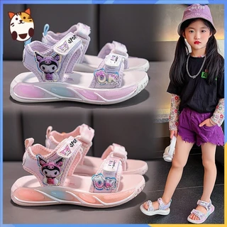 Giày Sandal Công Chúa Trẻ Em Mùa Hè 2024 Phong Cách Mới Hoạt Hình Bé Gái Giày Sandal Ngón Chân Đế Mềm Giữa Lớn Trẻ Em Bé Gái Dép EXHE