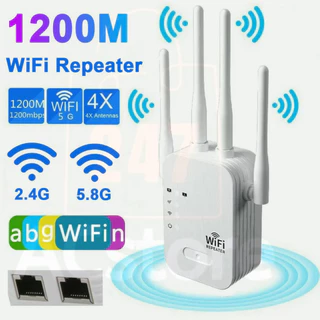 Kích sóng Wifi 4 râu tốc độ cao 1200mpbs  5G / 2.4G 300Mbs. Mở rộng vùng phủ sóng, cải thiện tốc độ mạng Wifi ACSTORE247