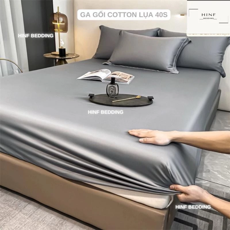 Ga lẻ trơn vải cotton lụa satin đơn giản sang trọng dễ dàng sử dụng ko phai xù xổ lông