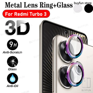 For Xiaomi Redmi Turbo 3 redmy turbo3 5G 6.67" Camera Lens Protection Protector Camera Film Waterproof Anti Scratch Full Cover Lens Metal Ring