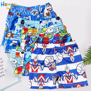 Haoerwu Boys phong cách mới boxer quần bơi hoạt hình khô nhanh