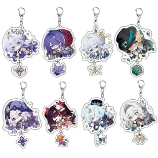 Anime Honkai: Star Rail Black Swan Aventurine Sparkle acrylic móc khóa mặt dây chuyền nhân vật trò chơi acrylic móc khóa ba lô mặt dây chuyền quà tặng sinh nhật