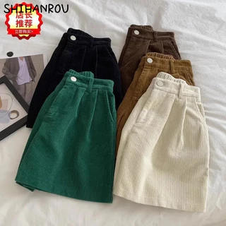 SHIHANROU quần short nữ quần đùi nữ jean unique High-quality Popular Thời trang WDK2440D1U 19Z240511