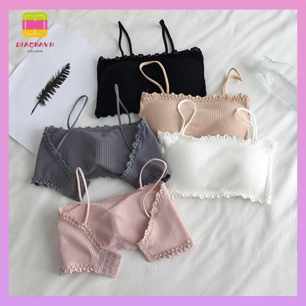 Diachavn Brassiere Bras Nữ Thể Dục Quần Lót Ngủ Miễn Phí Ống Top Ngực Pad