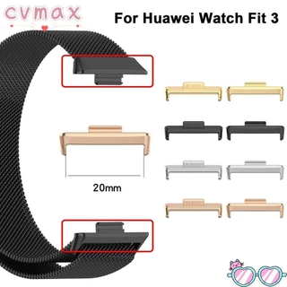 Cymx 2 Đầu nối dây đeo đồng hồ, Bộ chuyển đổi dây đeo đồng hồ 20MM, Đồng hồ thông minh Phụ kiện kim loại Dây đeo cổ tay cho Huawei Watch Fit 3