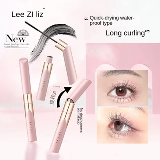 Liz Small Feather Fan Slim Thấm Nước Mascara - Phấn phủ lông mi dài không thấm nước uốn cong dày tự nhiên, chống thấm nước, chống mồ hôi, không phai màu, lâu trôi, không nhòe, cứng đầu