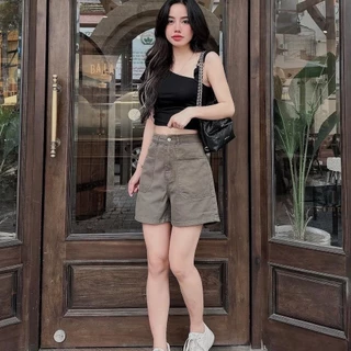 Quần sooc nữ hàng Vnxk chất kaki mềm đẹp