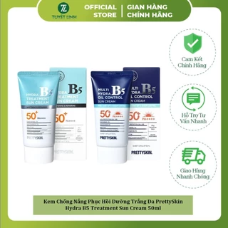 Kem Chống Nắng Phục Hồi Dưỡng Trắng Da PrettySkin Hydra B5 Treatment Sun Cream 50ml