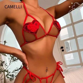 Camelli1 Bộ đồ lót nữ Bộ đồ lót nữ Đồ lót Satin