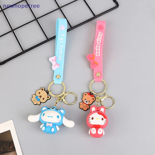 Ntvn Sanrio Hello Kitty Kuromi Cinnamoroll Móc Khóa Kawaii Anime Móc Khóa Dễ Thương PVC Búp Bê Chìa Khóa Túi Mặt Dây Chuyền Quà Tặng Sinh Nhật OIK