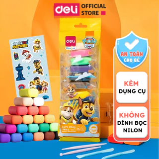 Bộ Đất Nặn Đất Sét Tự Khô 36 màu Deli Soft Clay An toàn, Không mùi, Chất Lượng Dẻo mịn, Không dính tay, An toàn Siêu Nhẹ