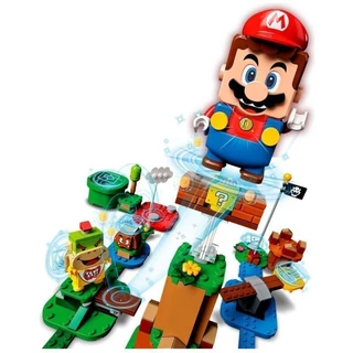 Tương thích với Lego Mario Series Adventure Starter Set Super Mario Khối xây dựng lắp ráp Luigi +!