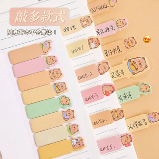 Hoạt Hình Capybara Note Sticker Sáng Tạo Dễ Thương Chỉ Số Dán Đáng Yêu Ghi Nhớ Nhãn Sinh Viên Văn Phòng Tiếp Liệu